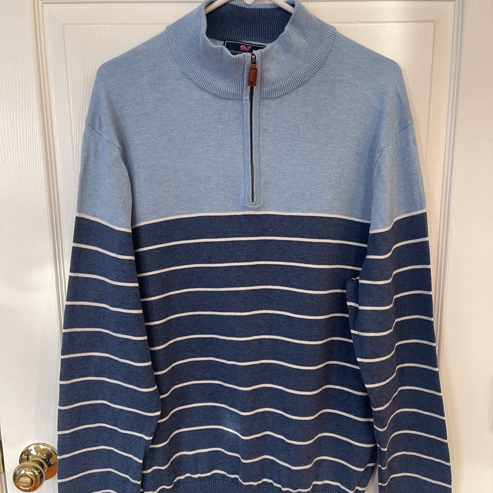 Mens vineyard vines 1/4 zip sweater